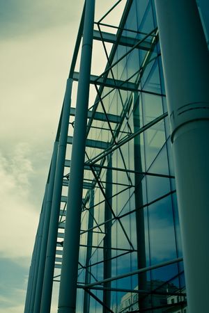Abstract built structure, urban toned.