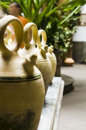 Spanish typical jar, very good for keep water fresh.の写真素材