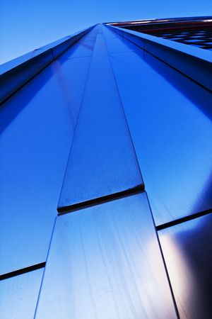 Skyscraper facade in abstract composition.の写真素材