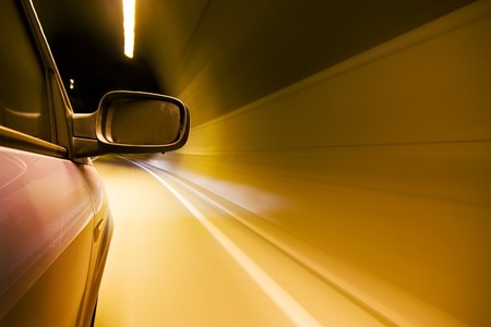 Driving at high speed inside tunnel