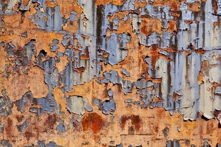 Oxidized background under hard sunlight