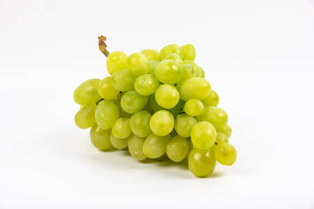 bunch of grapes on white backgroundの写真素材