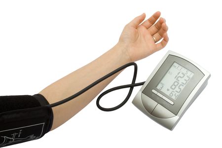 Checking the blood pressure with a modern digital equipment
の写真素材