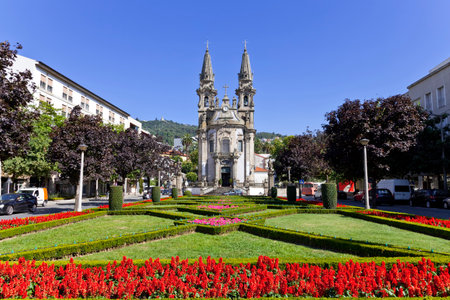 Nossa Senhora da Consolacao e dos Santos Passos Church  aka Sao Gualter Church  in Guimaraes, Portugal  Unesco World Heritage Site のeditorial素材