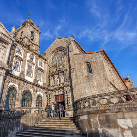 Porto, Portugal. December 29, 2014: Sao Francisco Church. 14th century Gothic architecture in the main temple. Unesco World Heritage Siteのeditorial素材