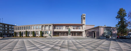Santo Tirso, Portugal. December 22, 2015: City-Hall building.のeditorial素材
