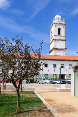 Santarem, Portugal. September 11, 2015:  Tower of the former Trindade Convent.のeditorial素材