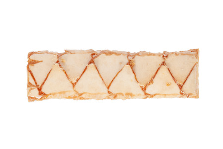 Sfogliatine, an Italian puff pastry, isolated on white backgroundの写真素材