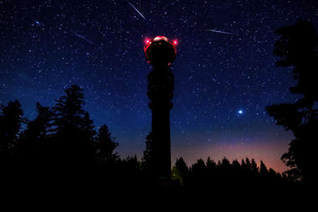 The Perseids are a prolific meteor showerの写真素材