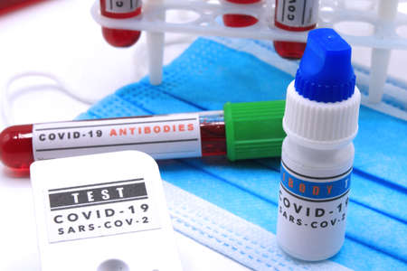 Covid antibody test with blood tubes