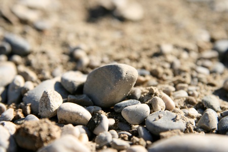 a rock on rocks in beautiful nature settingの写真素材