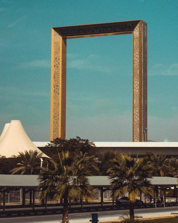 Iconig Building The Frame in Dubai, United Arab Emiratesのeditorial素材