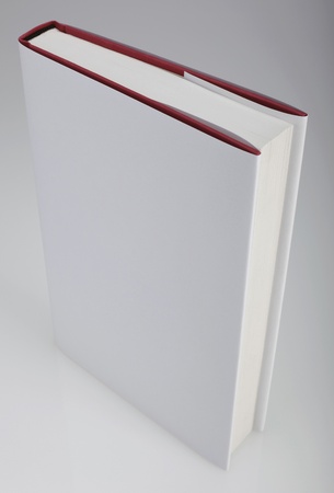 Plain white hardcover book for design layoutの写真素材