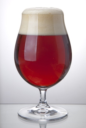 Dark beer in glassの写真素材