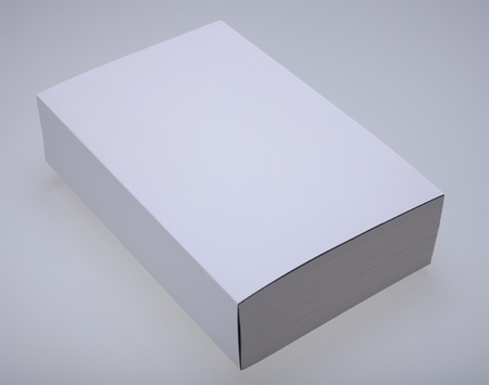 White paperback bookの写真素材