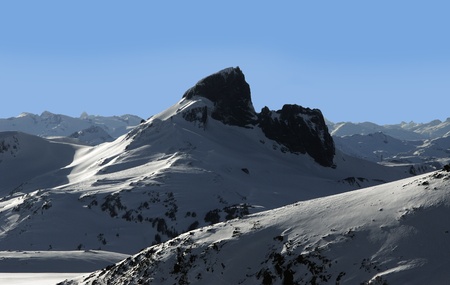 Black Tusk peak in Coast Mountainsのeditorial素材