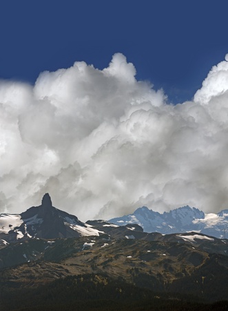 Black Tusk peak in Coast Mountains by Whistlerの写真素材