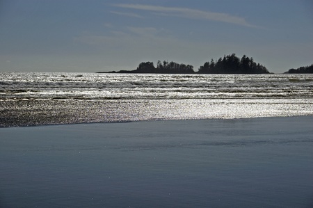 Long Beach at Vancouver Islandの写真素材