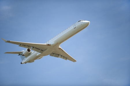 Airplane before landingの写真素材