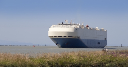 Very large ship on the seaの写真素材