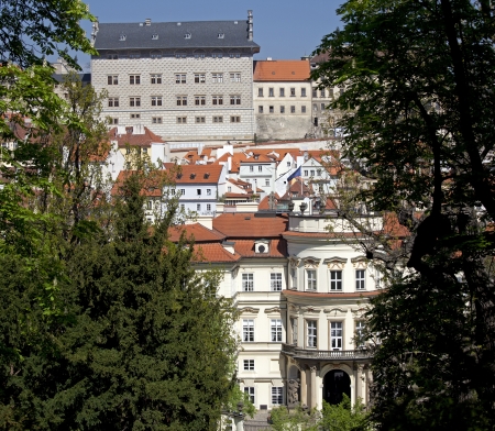 Prague - Panoramic with Hradcany and Lesser Townの写真素材