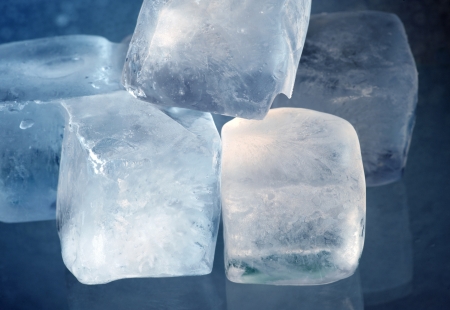 Ice cubes( real Ice)の写真素材