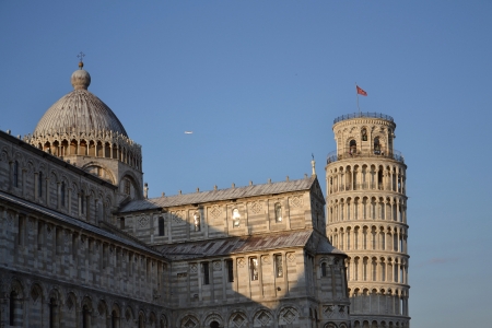 Duomo and Leaning Tower of Pisaのeditorial素材