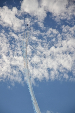 Aerobatic planesの写真素材