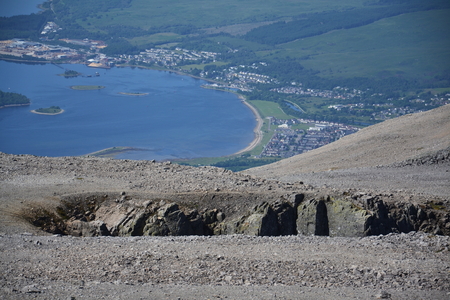 View from the Ben Nevis summitの写真素材