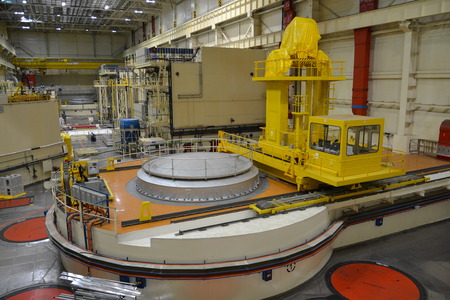Nuclear reactor hall in the power plant Dukovany, Czech republicのeditorial素材