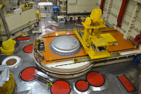 Nuclear reactor hall in the power plant Dukovany, Czech republicのeditorial素材