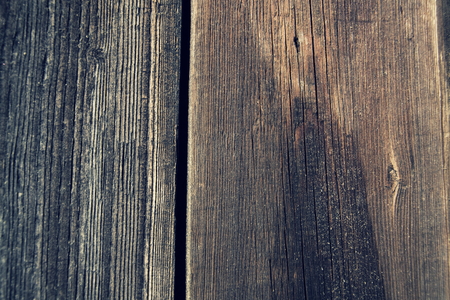 Filtered horizontal vintage detail photo of old wooden boards backgroundの写真素材