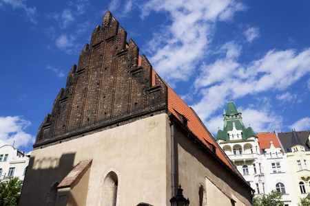 Old New Synagogue in Prague - oldest active European synagogueの写真素材