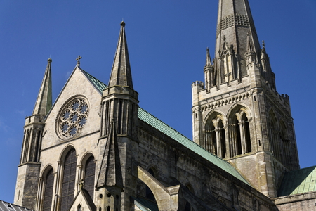 Cathedral Church of the Holy Trinity in Chichester, Englandの写真素材