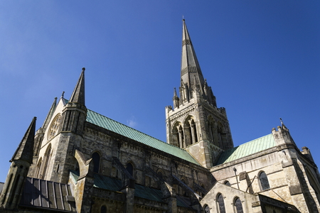 Cathedral Church of the Holy Trinity in Chichester, Englandの写真素材