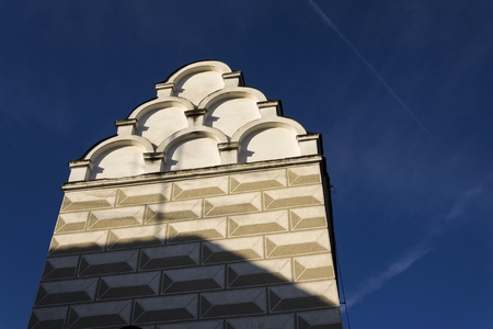 Renaissance Water tower in Market square, Tabor, Czech Republicの写真素材