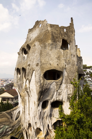 Bizarre construction of the Crazy house in Dalat, Vietnamのeditorial素材