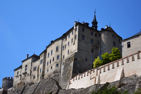 Cesky Sternberk Castle in Czech Republic, Eastern Europeのeditorial素材