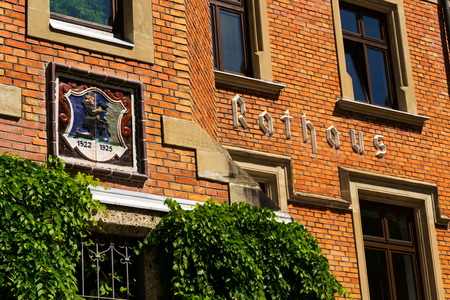 City hall in Schladming city center, Styria, Austriaの写真素材