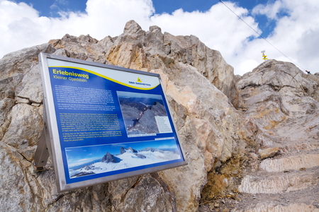 Gjaidstein Mountain with adventure trail near Dachstein glacier, Austriaのeditorial素材