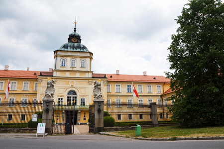 Baroque-Classicist New Chateau Horovice in Bohemia, Czech republic, Europeのeditorial素材