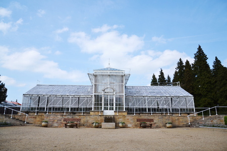 Cast-iron palm greenhouse in Lany, Czech Republic, Josip Plecnikのeditorial素材