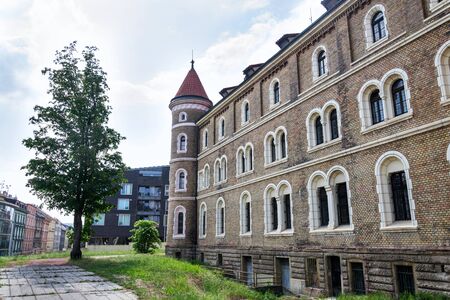 Monastery by the Church of Saint Gabriel, Benedictines order Beuronese Congregation,  Prague, Czech Republic, sunny dayの写真素材