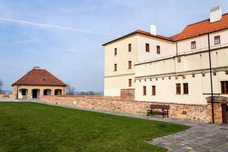 Beautiful Spilberk castle exterior, Brno, Southern Moravia, Czech Republic, sunny dayのeditorial素材