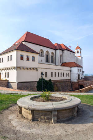 Beautiful Spilberk castle exterior, Brno, Southern Moravia, Czech Republic, sunny dayのeditorial素材