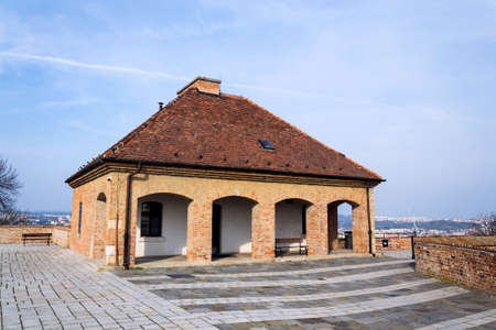 Beautiful Spilberk castle exterior, Brno, Southern Moravia, Czech Republic, sunny dayのeditorial素材