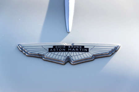 MOST, CZECH REPUBLIC - SEPTEMBER 9 2020: Vintage veteran car Aston Martin DB Mark III stands on a road on September 9, 2020 in Most, Czech republic.のeditorial素材