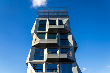 Residential building The Silo at Nordhavn, Copenhagen, Denmark, Europe