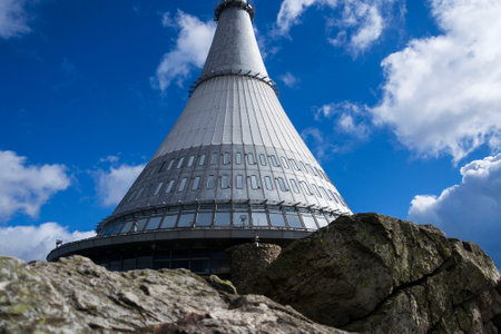 Jested telecommunication transmitter tower, Liberec, Czech Republic
