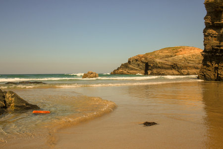 Beautiful beach on the Algarve coast, Portugal, Europe